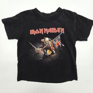 Kids Iron Maiden T Shirt Black Short Sleeve Graphic Tee Size 2T-3T